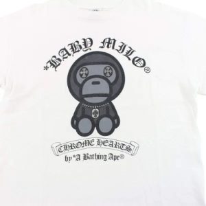 BAPE x Chrome Hearts Baby Milo Tee - White