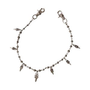 Chrome Hearts 925 Silver Dagger Link Wallet Chain
