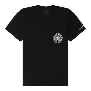 Chrome Hearts Black ​Horseshoe Pocket T Shirt