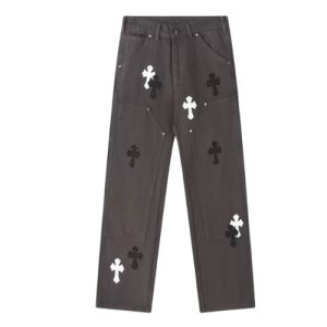 Chrome Hearts Cross Patch Carpenter Pants