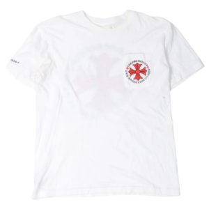 Chrome Hearts Hollywood Plus Cross Tee - White/Red