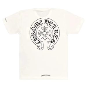 Chrome Hearts Horseshoe Logo Pocket White T-Shirt