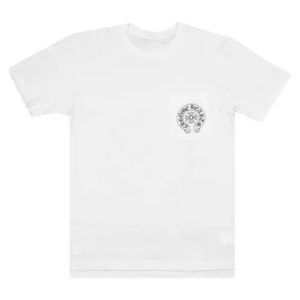 Chrome Hearts Horseshoe Logo Pocket White T-Shirt