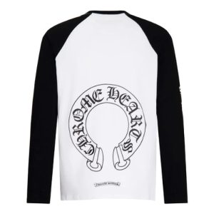 Chrome Hearts Logo Baseball Shirt - Black_White