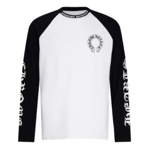 Chrome Hearts Logo Baseball Shirt - Black_White