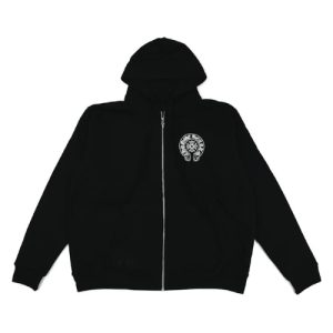 Chrome Hearts Malibu Zip Up Black Hoodie