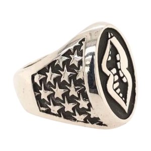 Chrome Hearts Matty Boy Chomper Silver Band Ring