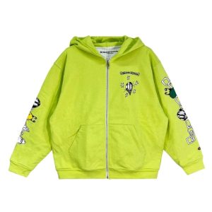 Chrome Hearts Matty Boy Green Zip Up Hoodie