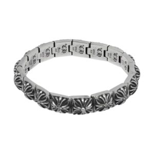 Chrome Hearts Silver Cross Link Bracelet