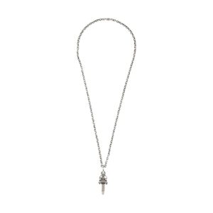 Chrome Hearts Silver Dagger Pendant Necklace