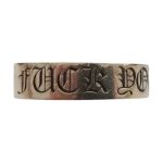 Chrome Hearts Silver Fuck You Band Ring