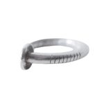 Chrome Hearts Silver Nail Ring Flat Design