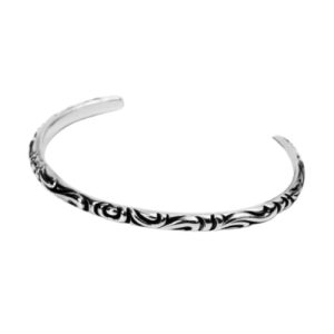 Chrome Hearts Silver Scroll Band Cuff