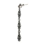 Chrome Hearts Silver Tiny E CH Plus Triple Drop Earring