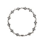 Chrome Hearts Silver Tiny E Diamond Bracelet