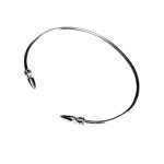 Chrome Hearts Skinny Spike Open Cuff Bangle