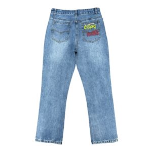 Chrome Hearts Slime Blue Denim Words Jeans