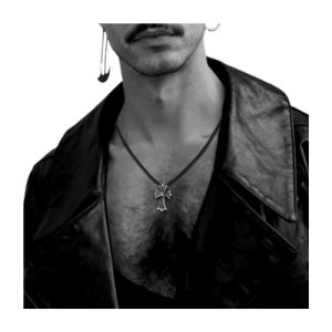Chrome Hearts Small Cross Silver Necklace Pendant
