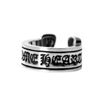 Chrome Hearts Large Scroll Label Ring
