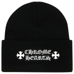 Chrome Hearts Logo Beanie Black Hat