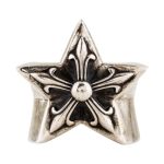 Chrome Hearts Silver Star Ring
