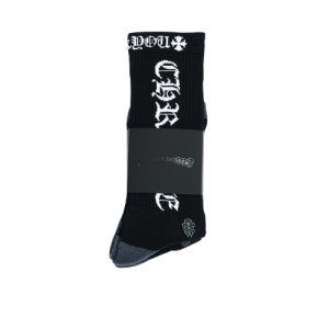 Chrome Hearts 3 Pack Black Socks