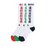 Chrome Hearts Green,Red and Black Socks