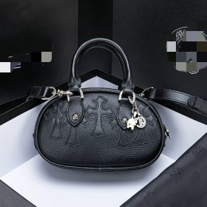 Chrome Hearts Black Patch Black Handbag