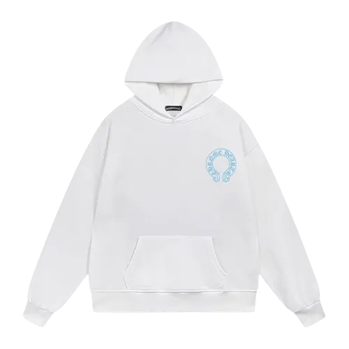 Chrome Hearts Blue Cross White Hoodie Chrome Hearts Blue Cross White Hoodie
