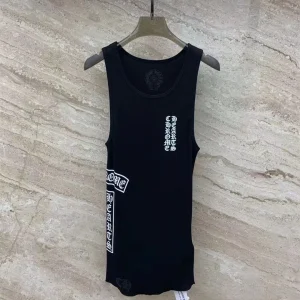 Chrome Hearts T-bar Logo Ribbed Tank Top